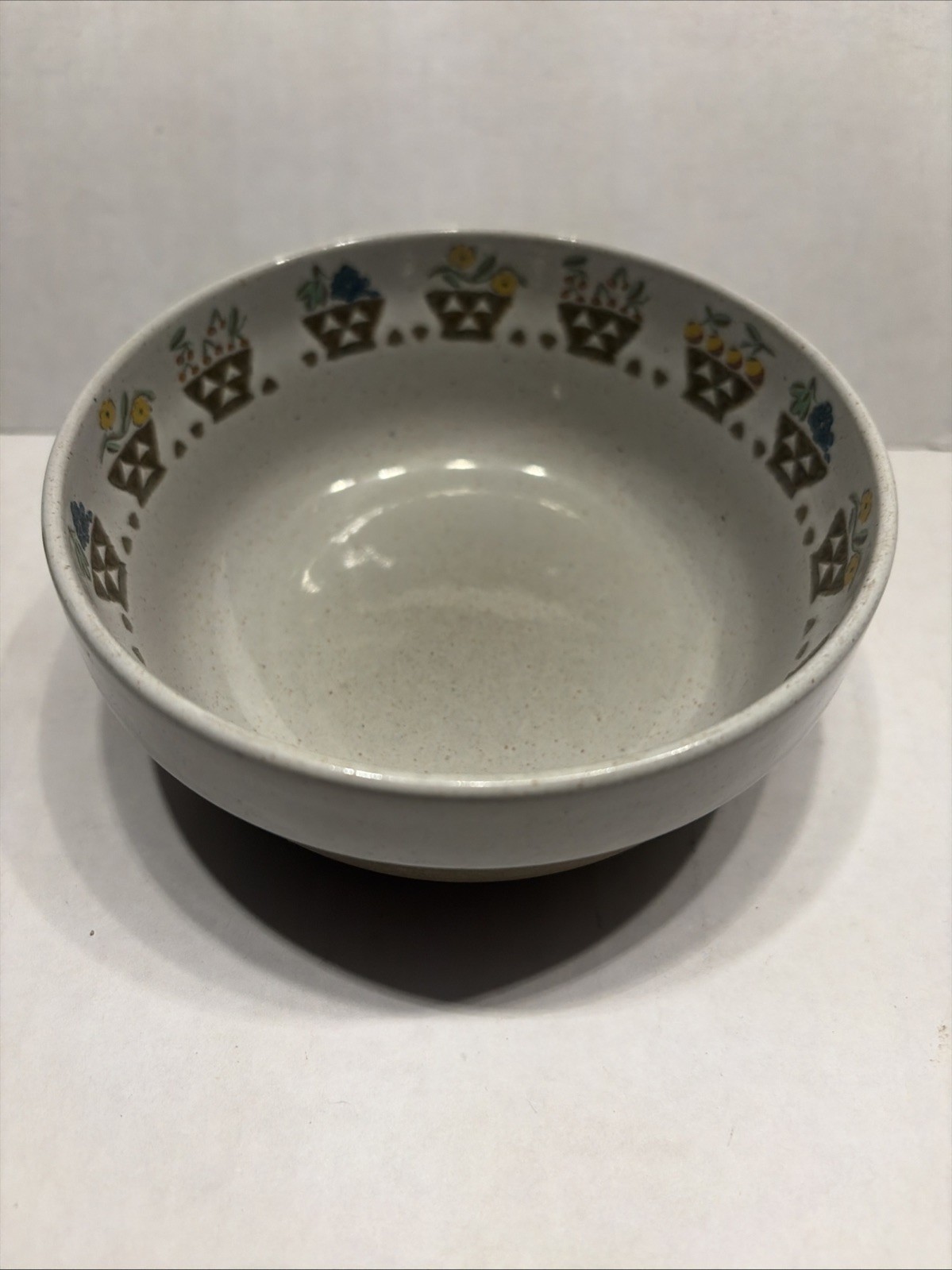 Midwinter Stoneware NATURAL serving bowl 5″ round Fruit Bowl England vintage