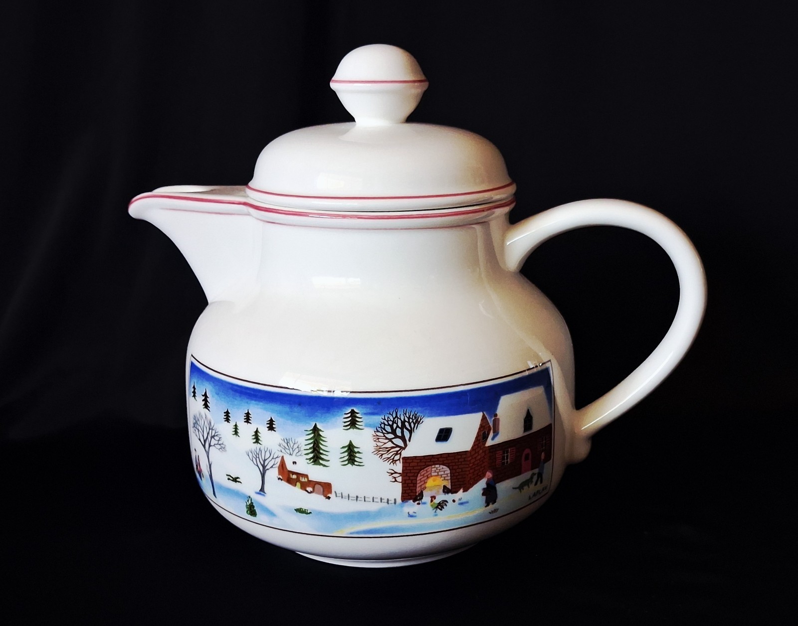 Villeroy & Boch NAIF CHRISTMAS Porcelain Teapot With Lid