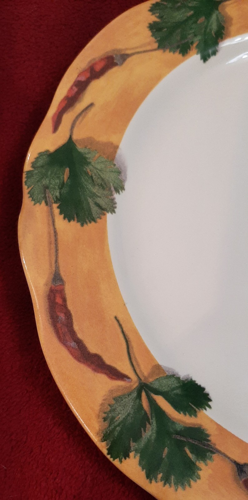 Faiencerie DeGien France Poivre Et Sel 8 3/4″ Onion Salad/Dessert Plate
