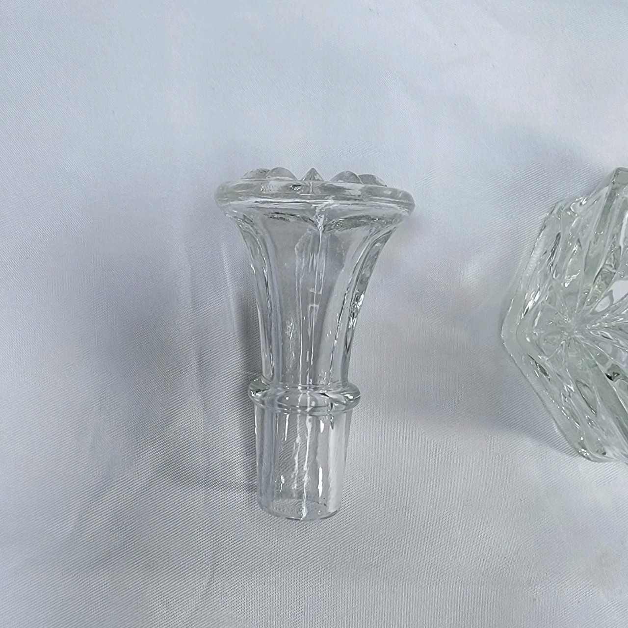 Anchor Hocking Wexford Glassware Lot Bowl Plate Cruet Creamer Candy Dish Vintage