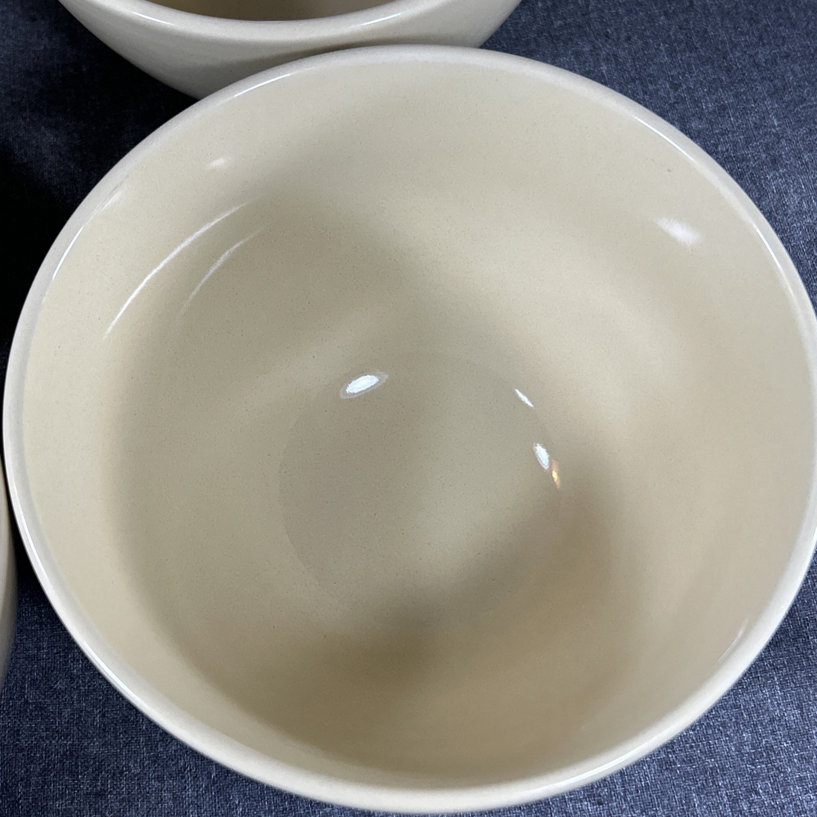 Crate And Barrel Yellow Bowls Soup Cereal Ice Cream Everyday 3.75″ Deep Set 4