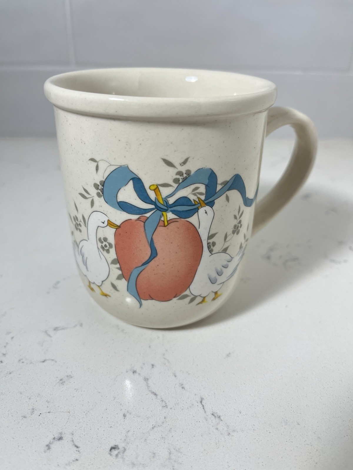 Marmalade Stoneware Goose Apple Coffee Mugs Tea Cup Cottagecore VTG Lot of 8