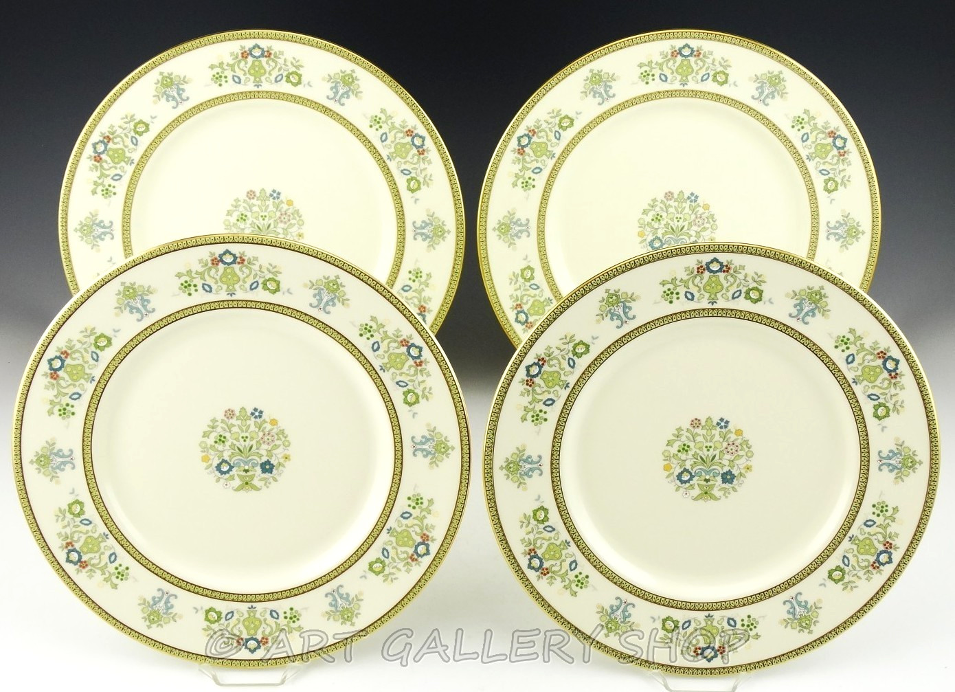 Minton England HENLEY 10-5/8″ DINNER PLATES Set of 4 Mint
