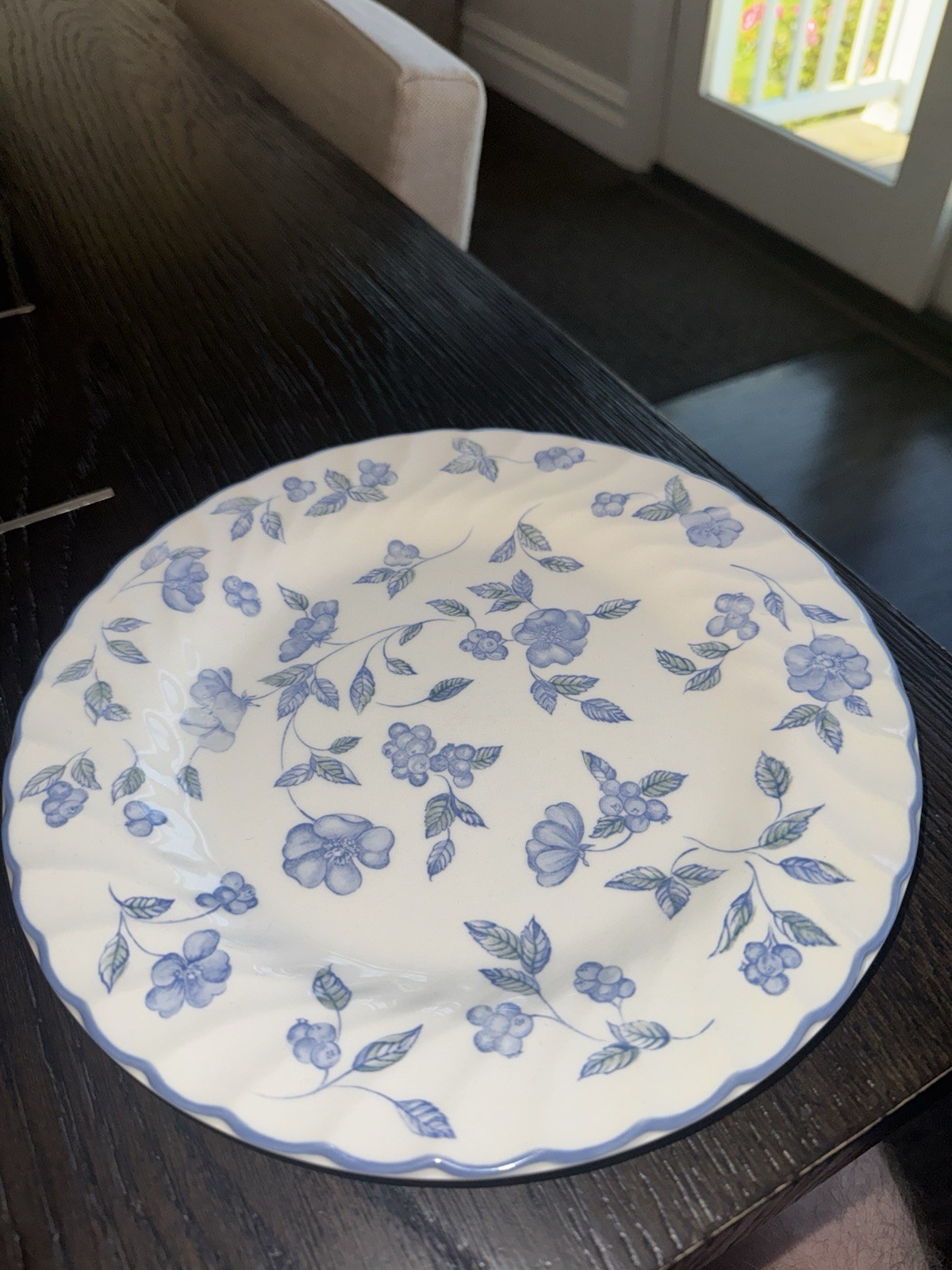 Royal Stafford Light Blue Floral Dinner Plate 10.25 Inch Made In England