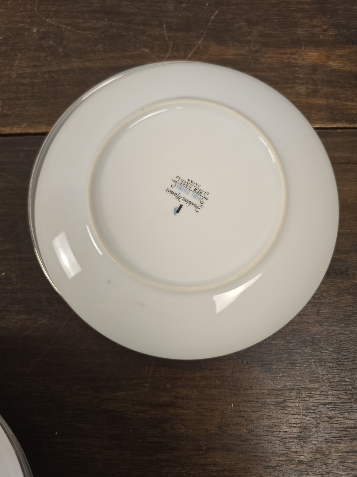 VTG 5 Fashion Manor Fine China Ceramic New Rose Floral 6.5″ Bread/Dessert Plates