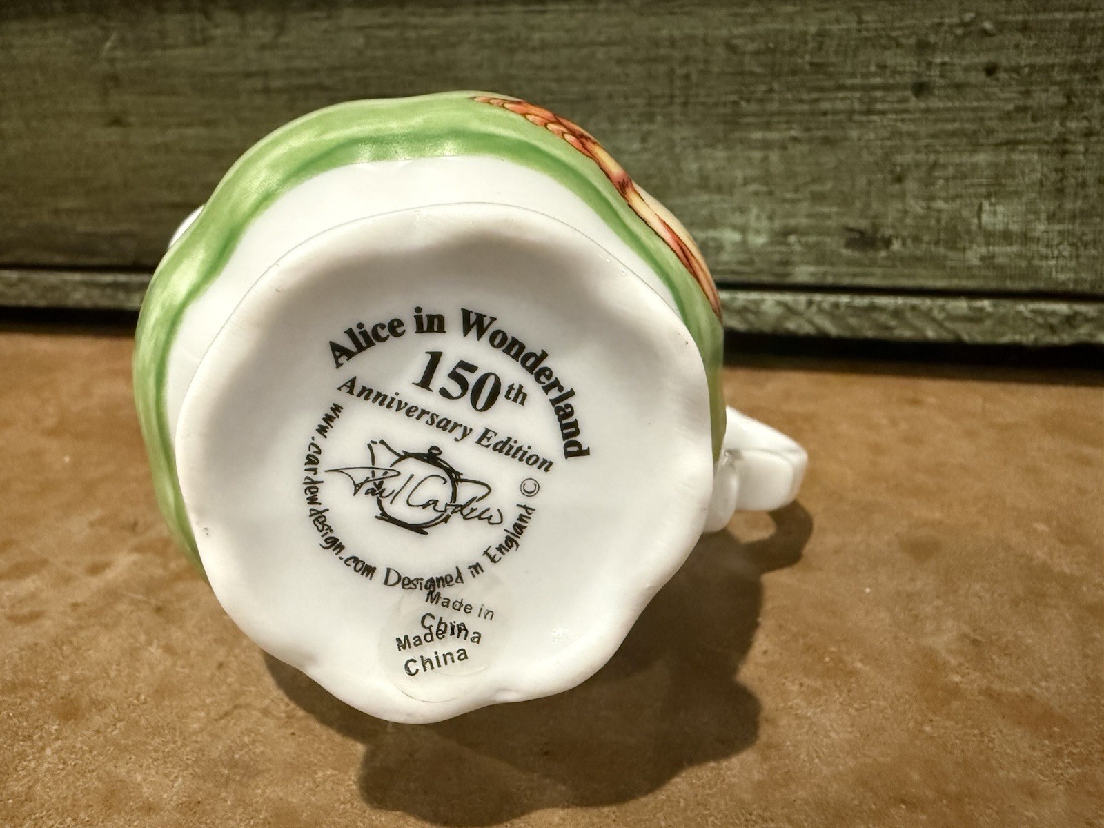 Paul Cardew -Alice in Wonderland 150th Anniversary -Ceramic Creamer