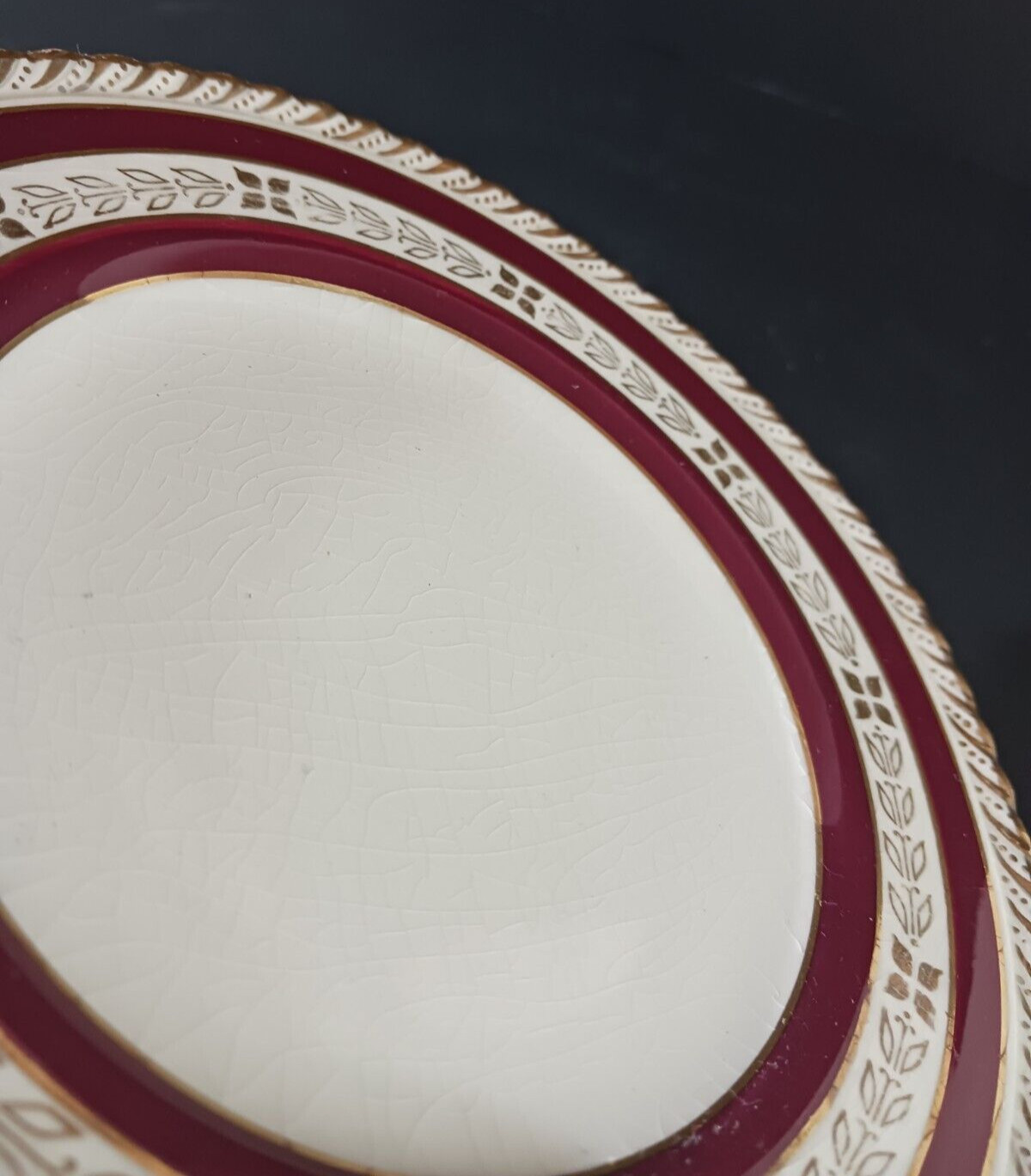 MARQUIS CROWN DUCAL BREAD & BUTTER PLATE 6 3/8 IN Gold Trim England DISCONTINUED