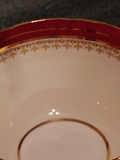 AYNSLEY Cup and Sauce NEWPORT 7703″ ENGLAND BONE CHINA TEACUP AND SAUCER EUC