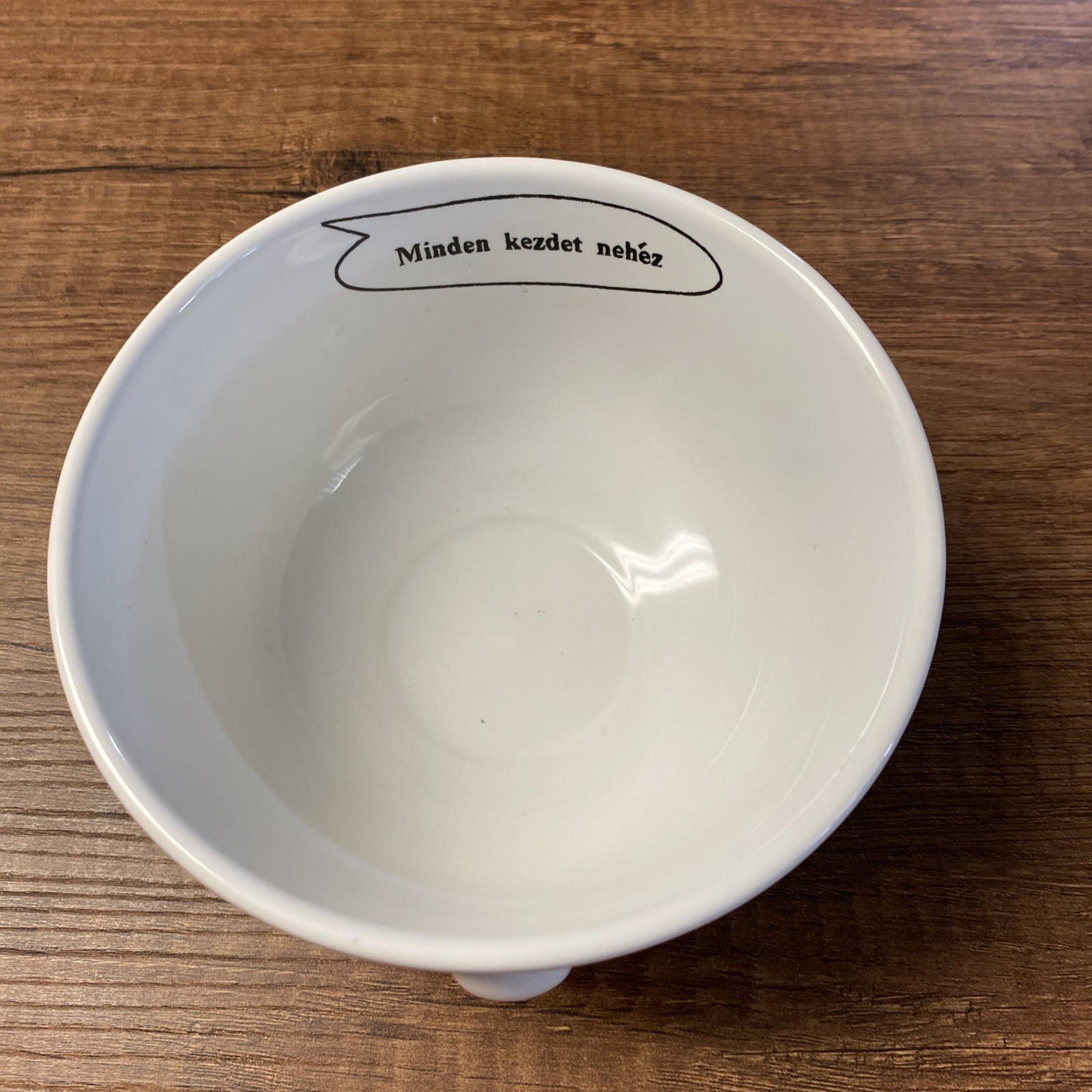 Hungarian Funny Face Bowl “All Beginnings Are Difficult”