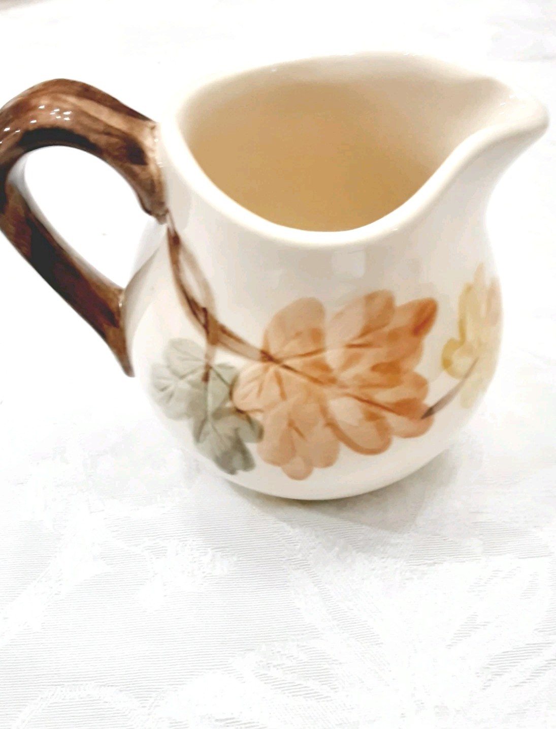 FRANCISCAN October Creamer Fall Leaves Multicolor USA Vintage