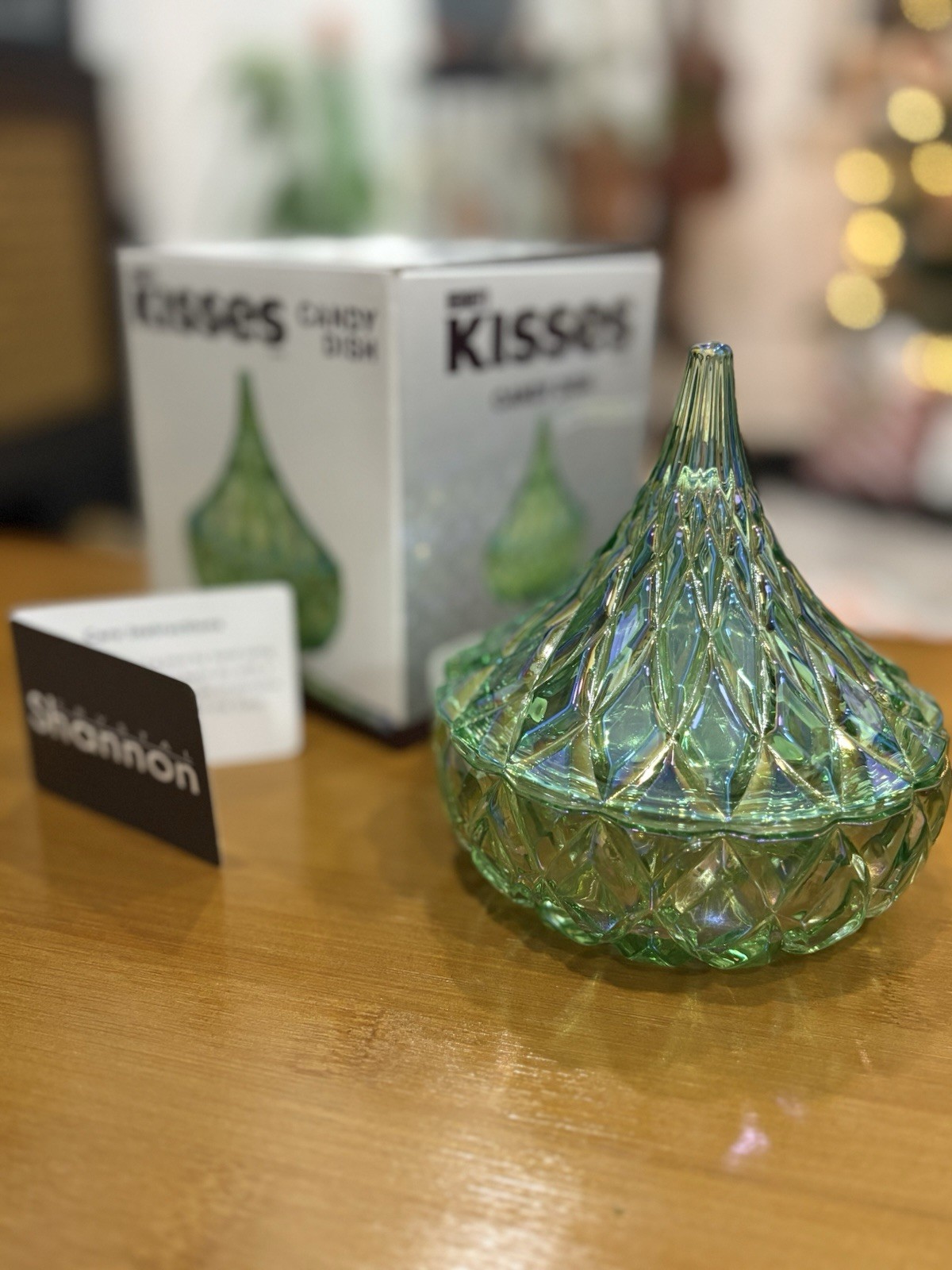 Hersheys Kisses Crystal Covered Candy Dish New In Box