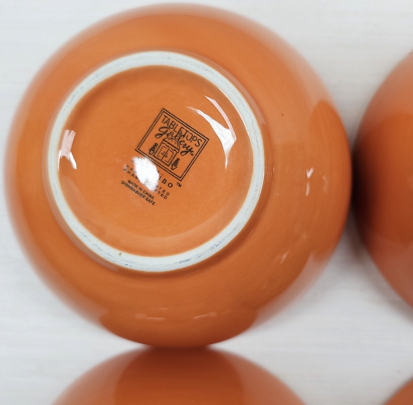4 Tabletops Unlimited Avellino Pumpkin Soup Cereal Bowls Set Gallery Serving Lot