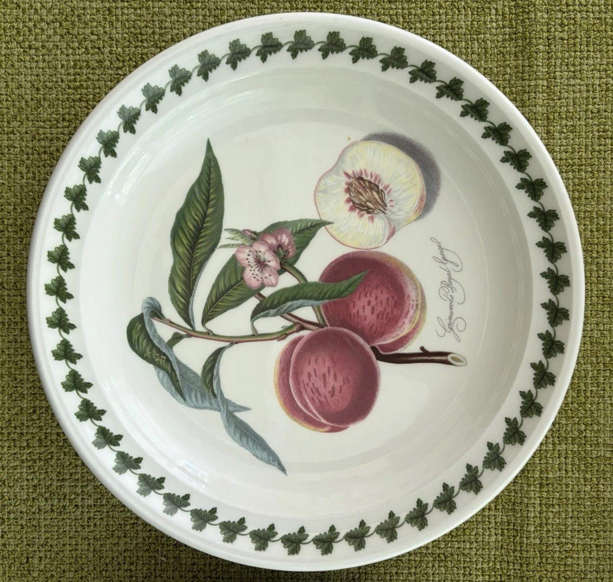 3 Portmeirion Pomona 8/58” Salad Plates w/Border-Fruit Patterns Made In England