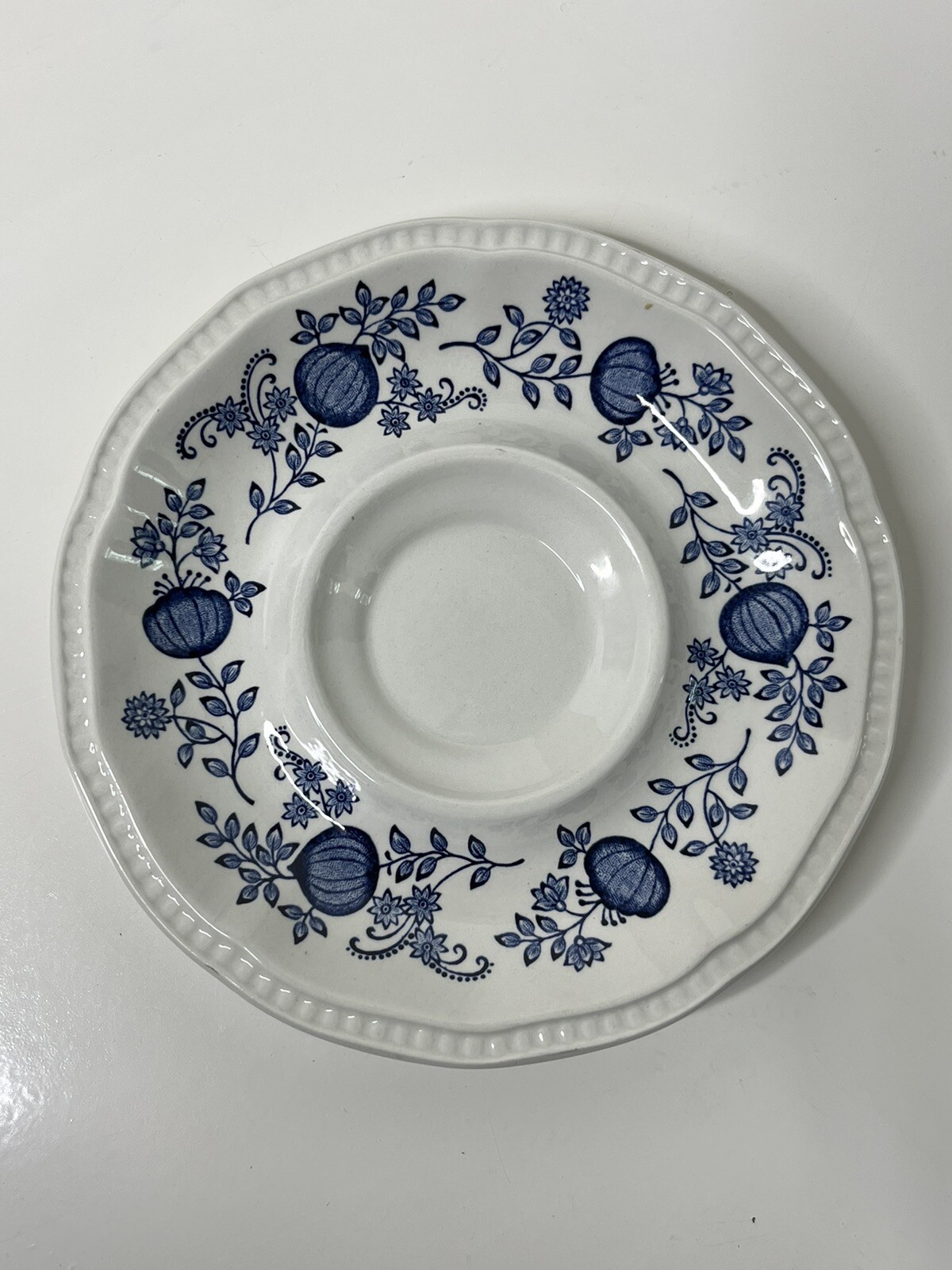 Kensington Ironstone Saucers Set of 7 England Blue Coventry Blue Onion