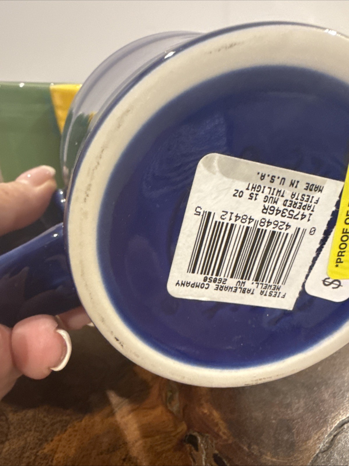 4 FIESTAWARE TAPERED MUG 15 oz Twilight Poppy Meadow Daffodil Mix