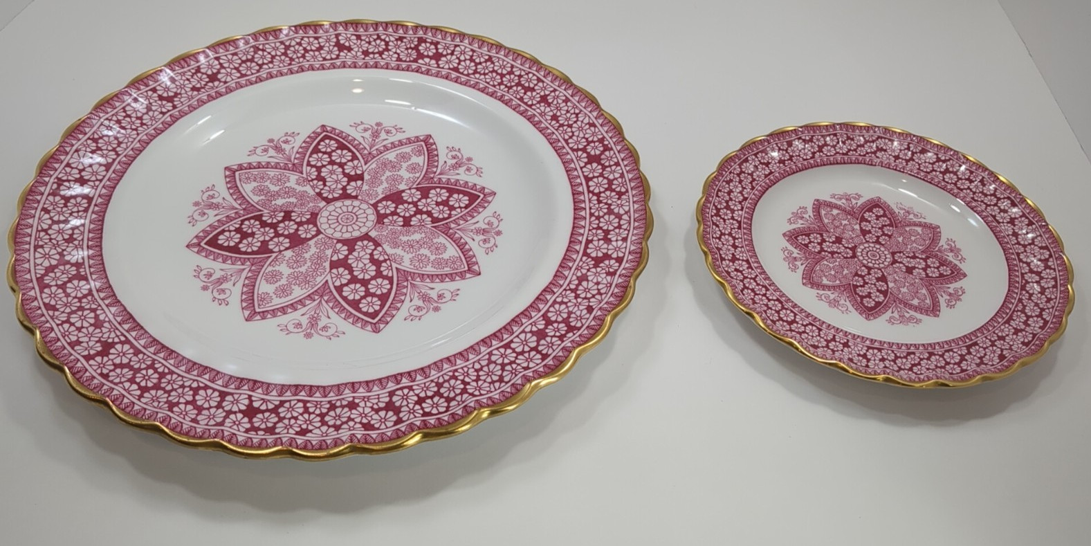 Primrose By Spode Dinner Plate 10 3/4” And 6 1/2″ Saucer Excellent Condition