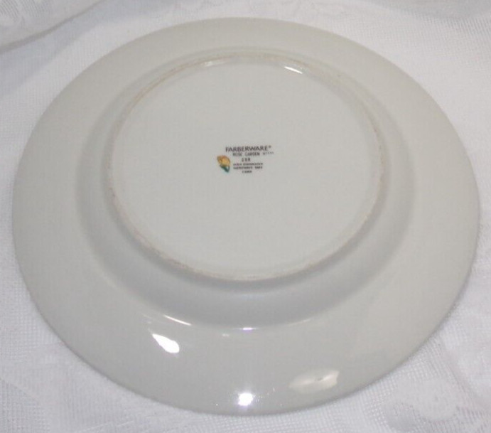 Vintage 1994 Farberware China ROSE GARDEN DINNER PLATE