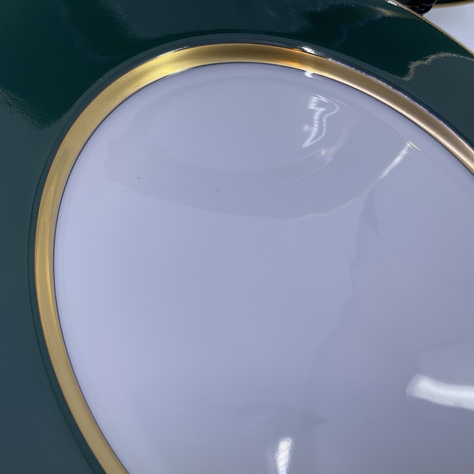Fitz and Floyd Renaissance Dark Green Dinner Plates 10 1/4″ – Set Of 2
