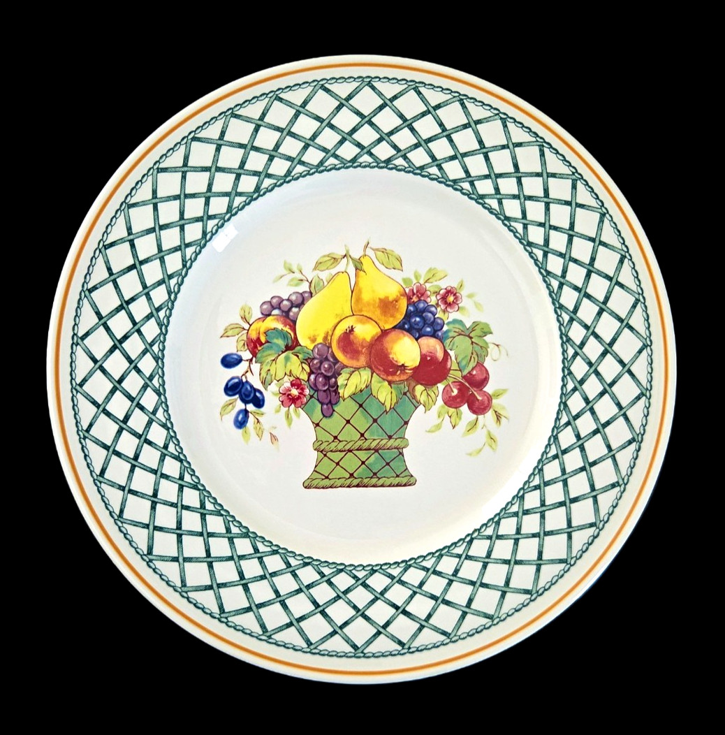 Set Of 4 Villeroy & Boch Basket Pattern Salad Plates 8.5″ Made In Germany