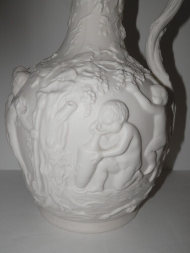 COPELAND 10 3/8″ TALL CIRCA 1850-1860 PARIAN JUG “THE VINTAGE” MINT! BUY IT NOW!