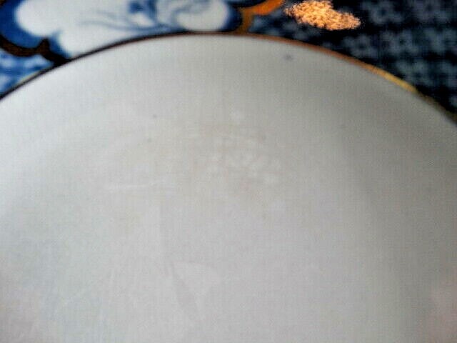 Set of 3 Colonial Pottery F. Winkle Old Nankin (Undecorated) Rimmed Soup Bowl