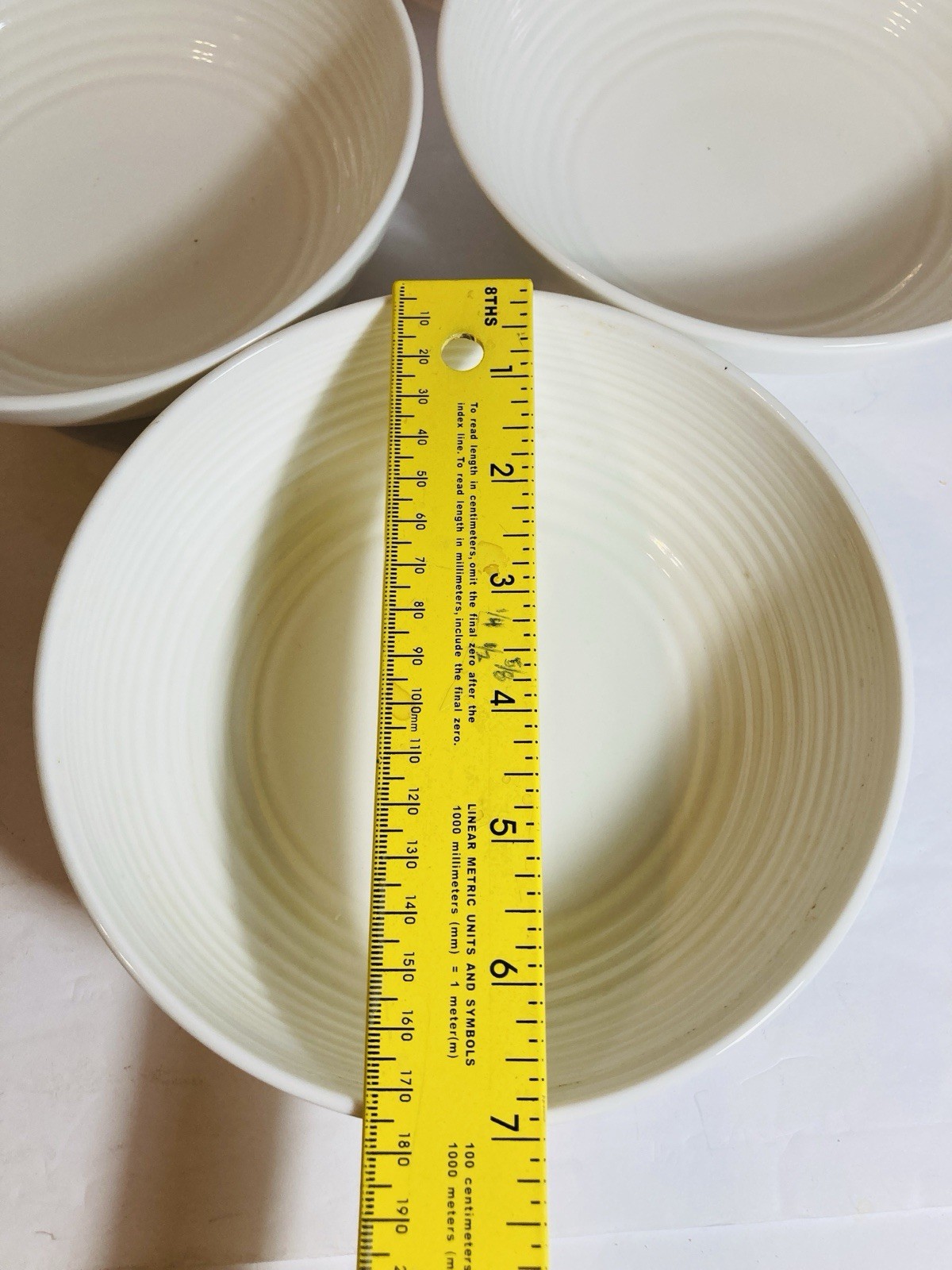 Royal Doulton Salad Pasta Bowl 7”Ribbed Interior Maze White Gordon Ramsay EUC