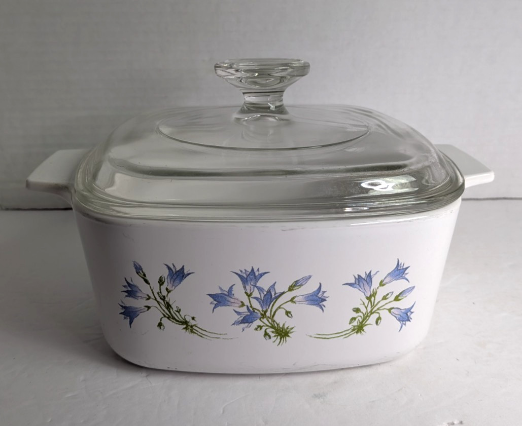 CorningWare Blue Dusk Covered Casserole Dishes w/ Lids 2 Liter & 1.5 Liter