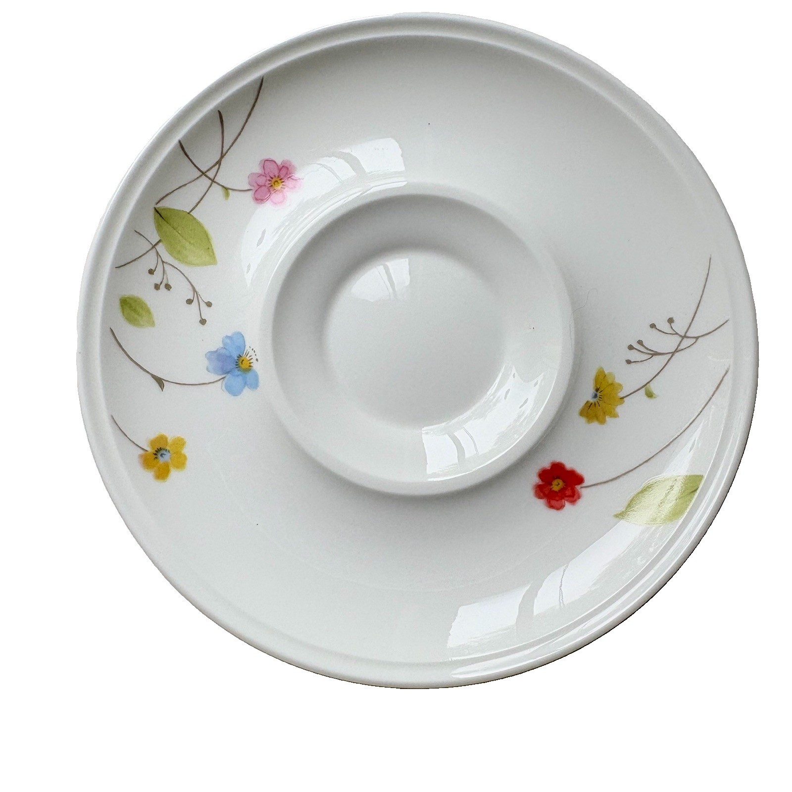 (2) Mikasa Just Flowers Coffee Cup Saucers 6.25 in Bone China Japan A4-182