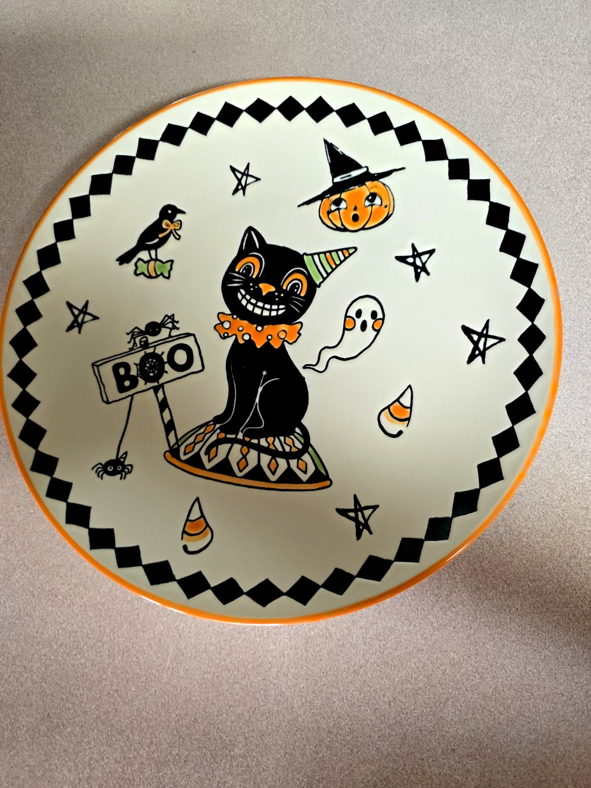 NWT Set Of 2 Eli + Ana Halloween Dinner Plates Creep Show Retro 10.5 Inch 2026
