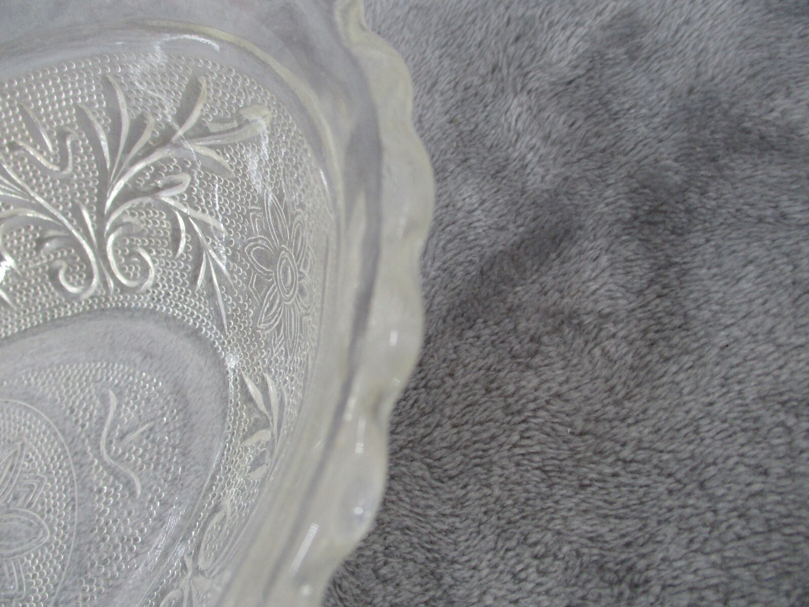 Anchor Hocking Oval Serving Bowl Round Cereal Bowl Set Sandwich Clear Glass 2pcs