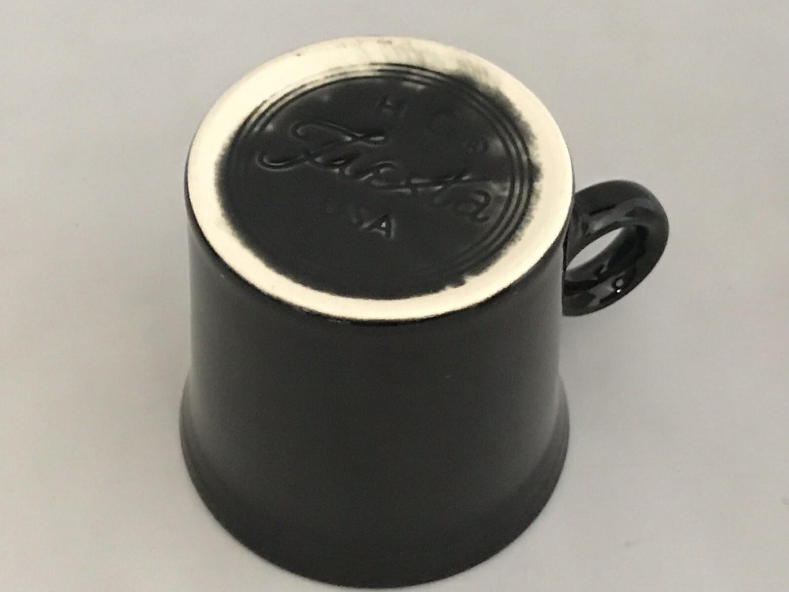 HLC Fiesta USA – Ring Handle Coffee Mug – Black – Contemporary Original 10.25 oz