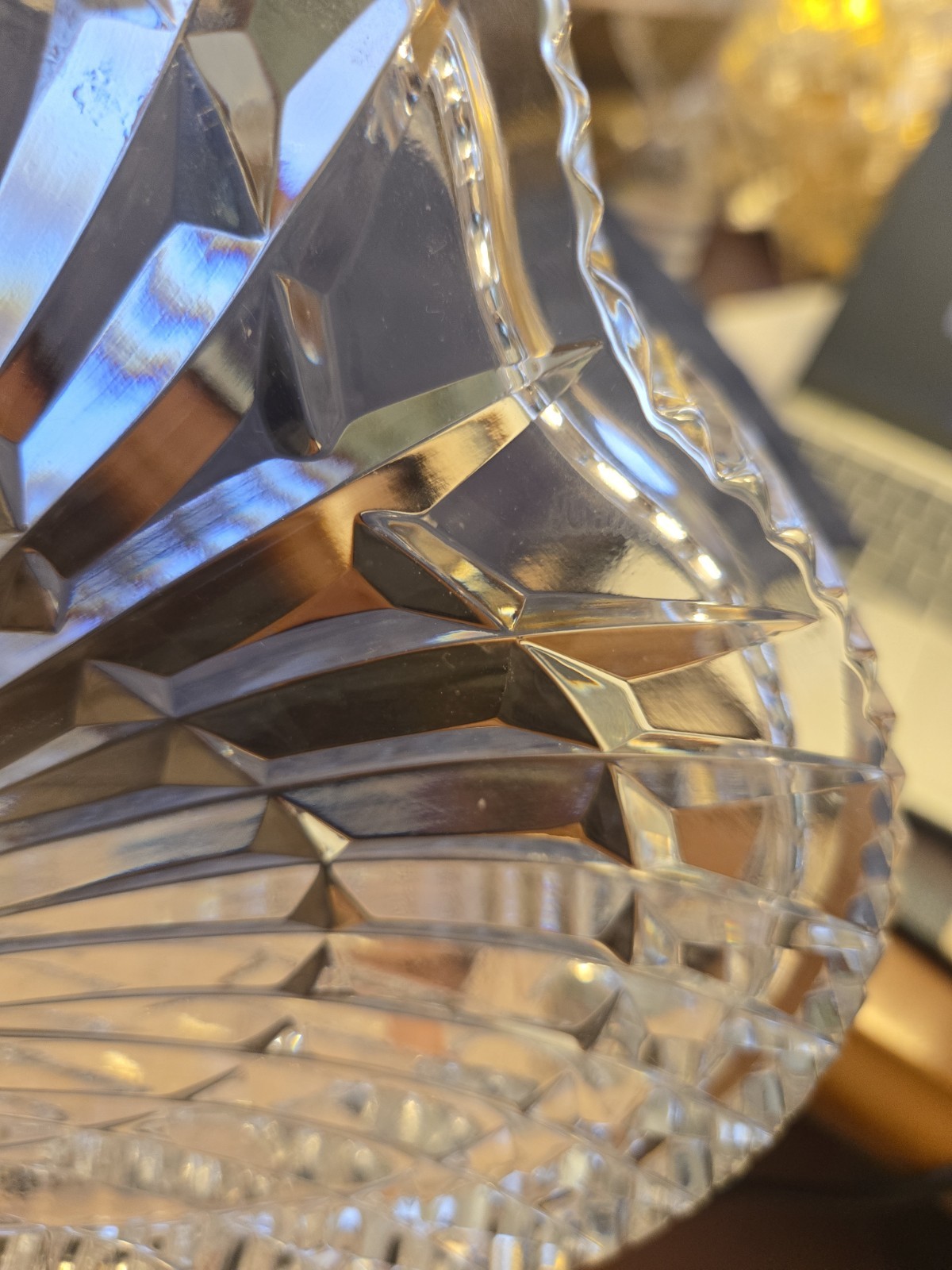 Waterford Crystal Heart Shaped Trinket Dish Vanity Tray 7”x7”