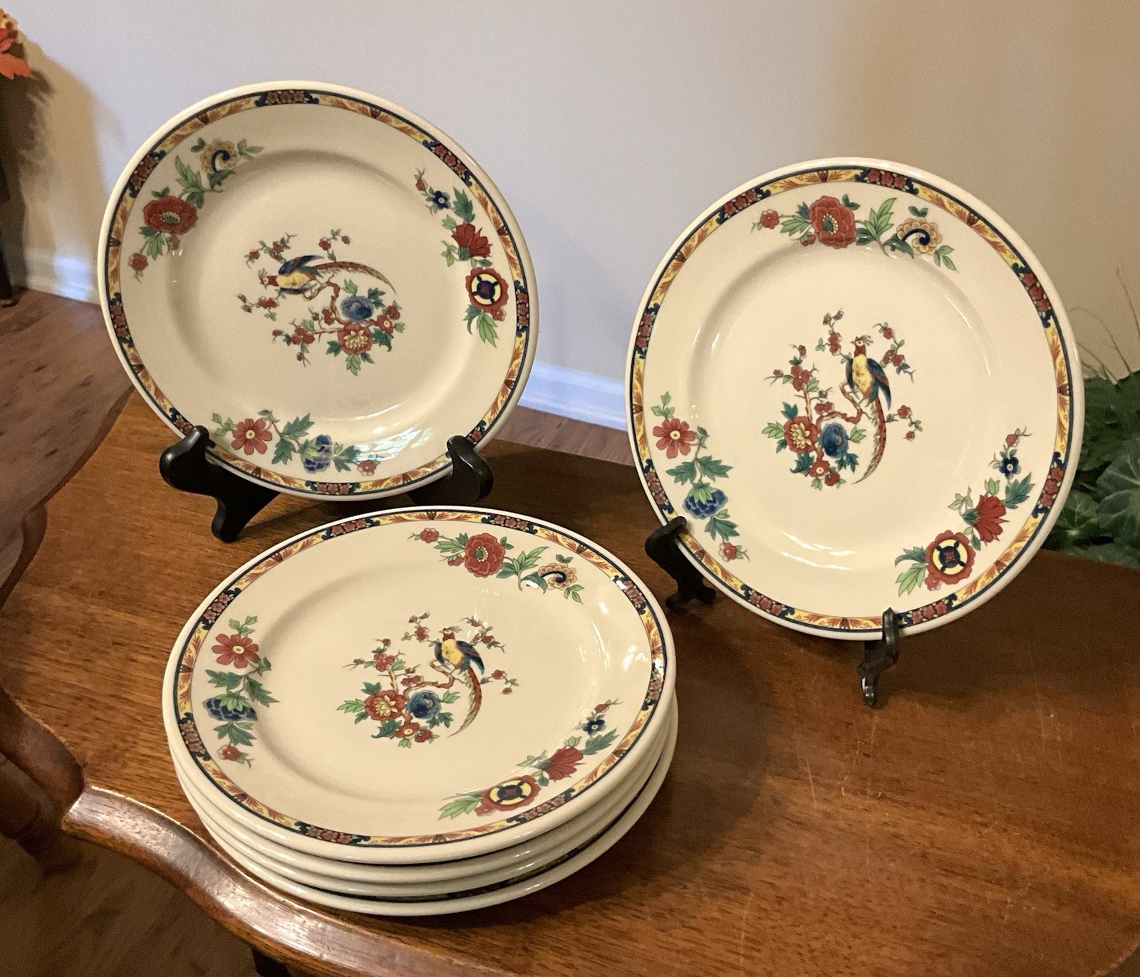 (6-pcs) 1954 Syracuse China Dewitt Clinton Pie/Dessert Plates 7-1/8” EXCLNT