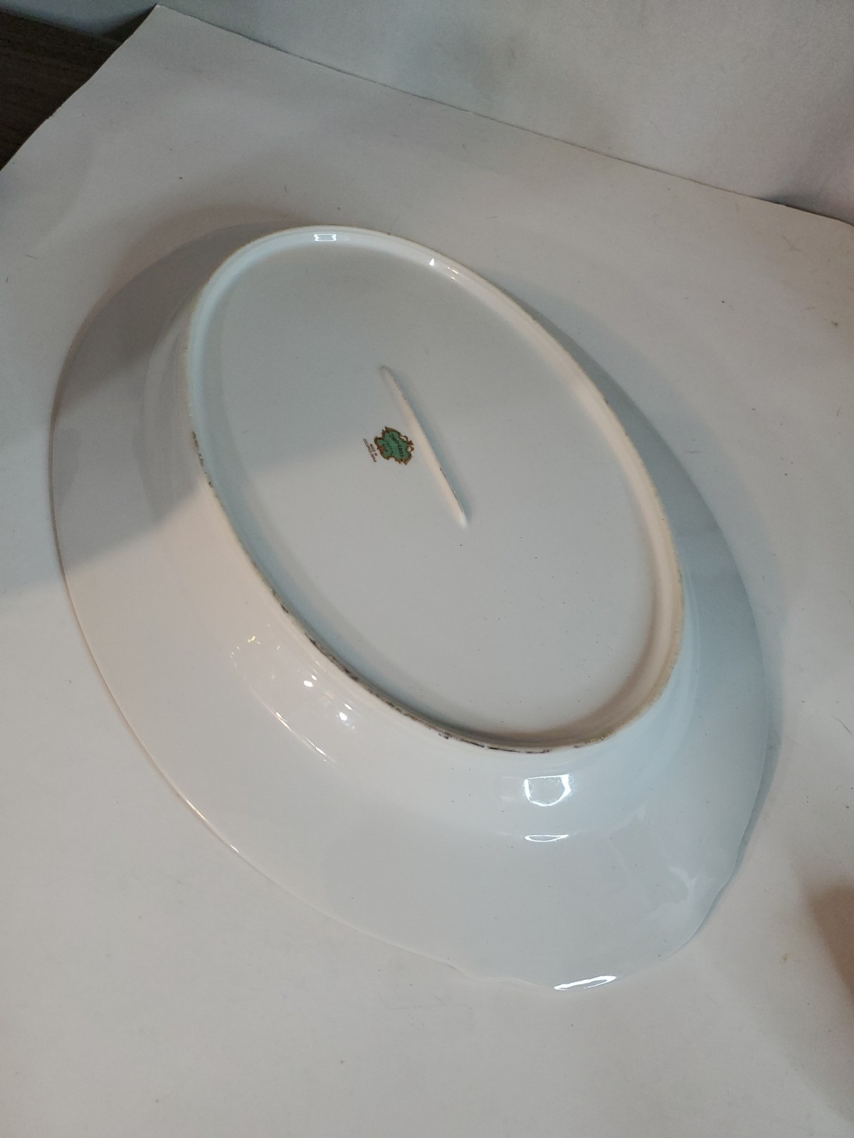 Vintage Kyoto China Porcelain Serving Platter 16″x11″ Made in Occupied Japan
