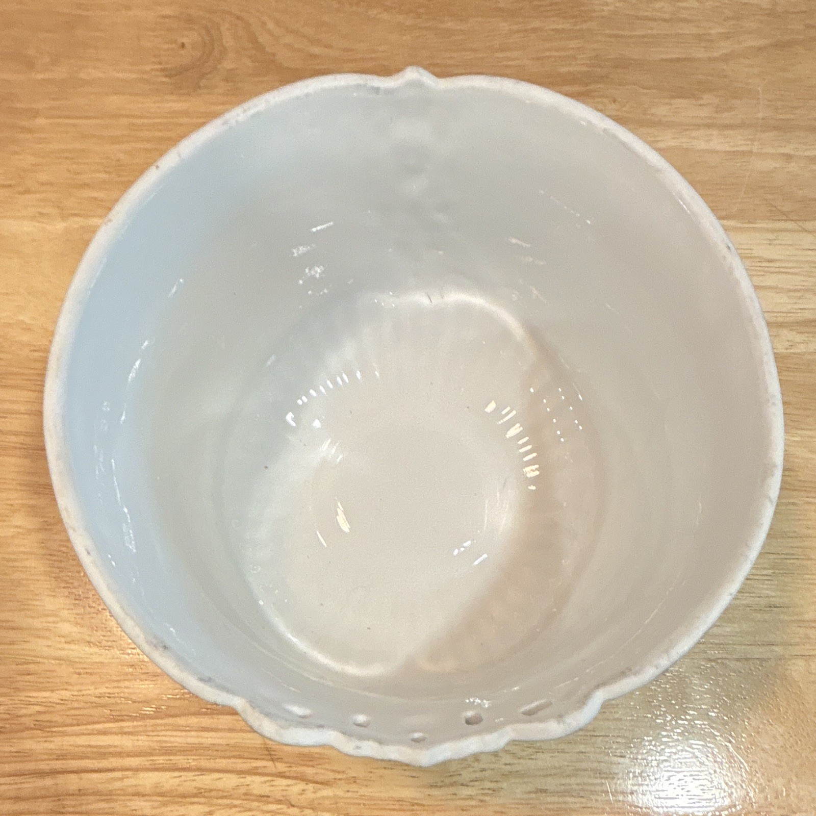 Enesco Precious Moments Ceramic Decorative Bowl Floral White Pink Green 1994