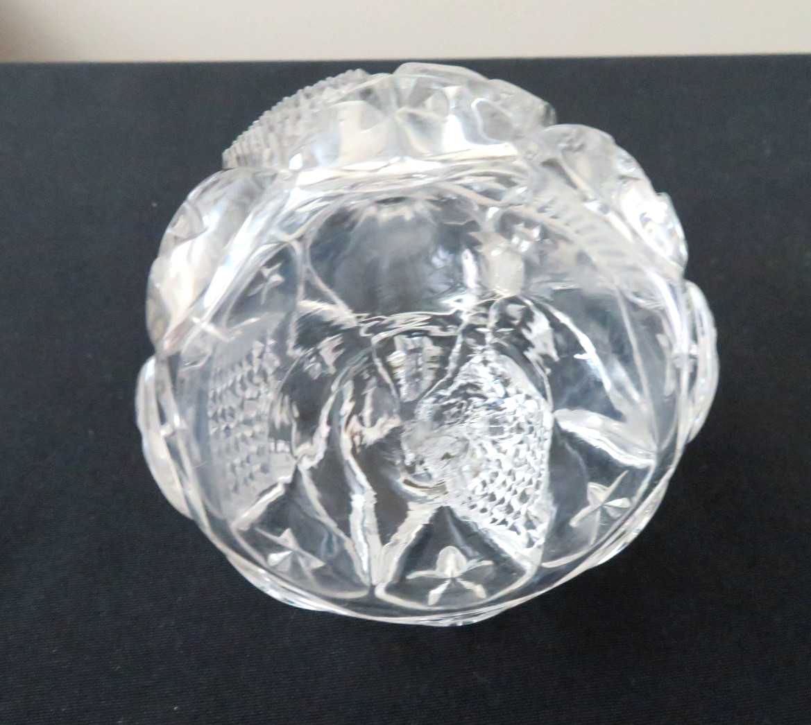 Antique EAPG Dunkirk Diamond Cruet Ohio Flint Glass Co. Exc Condition ca 1896