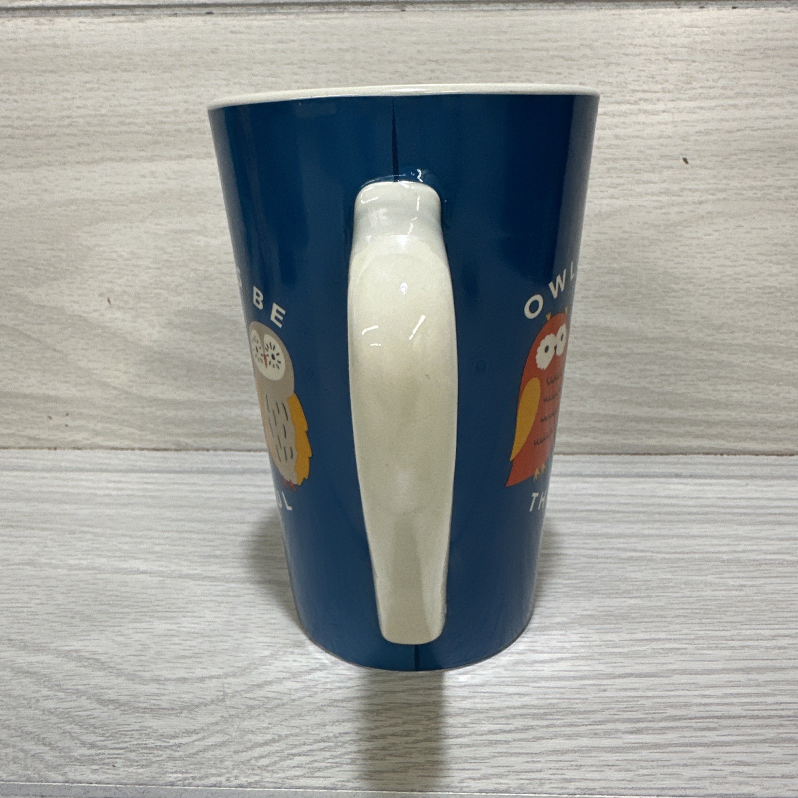 HOLIDAY HOME Ceramic 22oz Latte Coffee Mug Owl-Ways Be Thankful