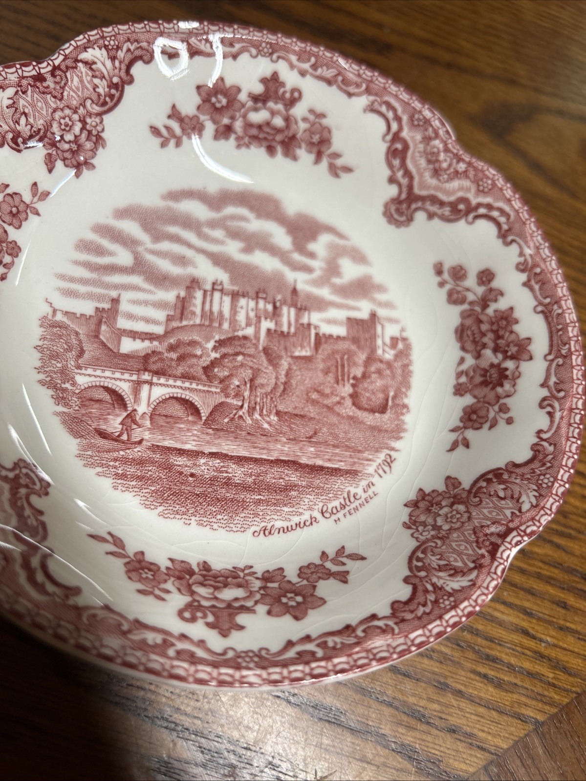 Johnson Brothers Old Britain Castles Pink Dessert Fruit Cereal Bowl(s) England
