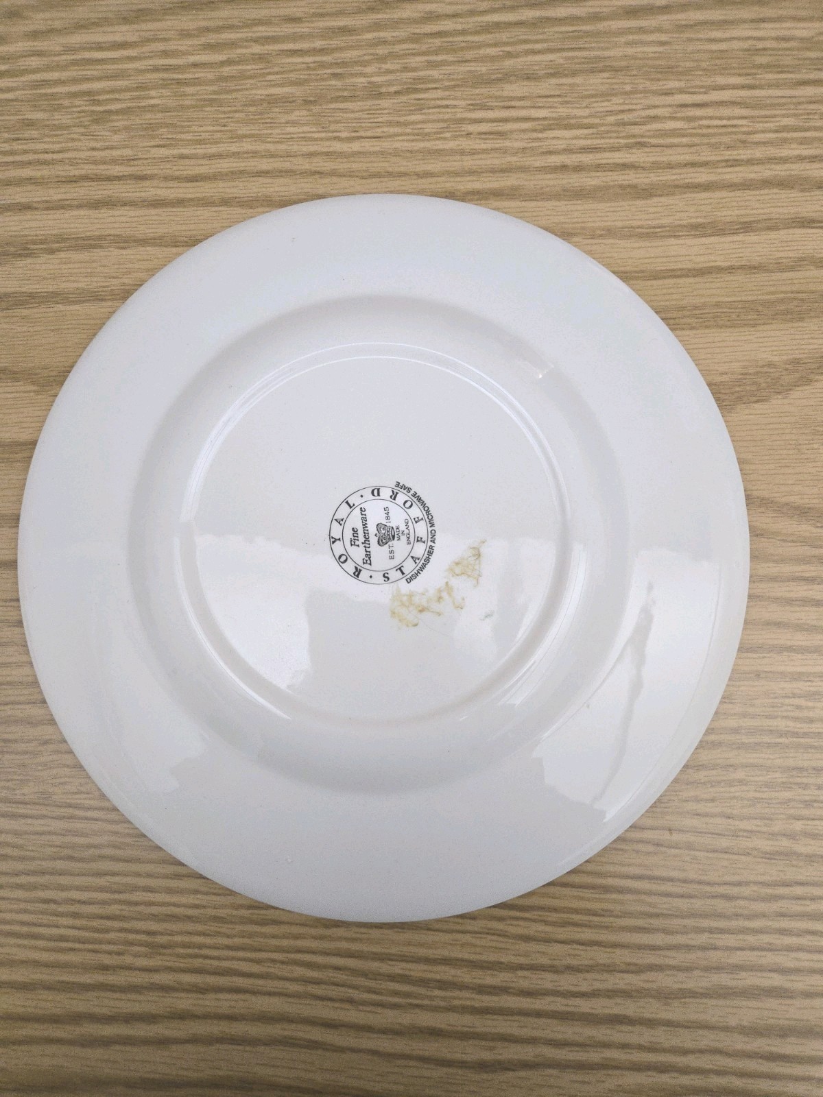 Vtg. Royal Stafford Earthenware Brown Transfereware Plate 8.5″