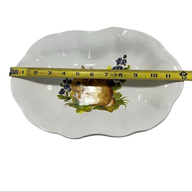Vintage Valori Home Italian Ceramic Bunny Serving Plate – Easter – Made in Italy