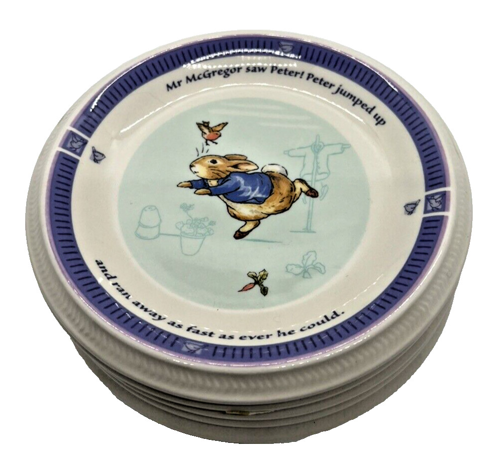Wedgwood plate Easter Frederick Warne & Co 2001 “Peter Rabbit” 6″ bread plate