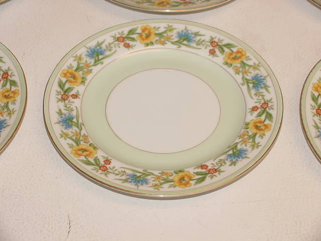 21 Aichi China Occupied Japan Tea Pitcher Creamer Sugar Bowl 6 Plate Saucer Cup