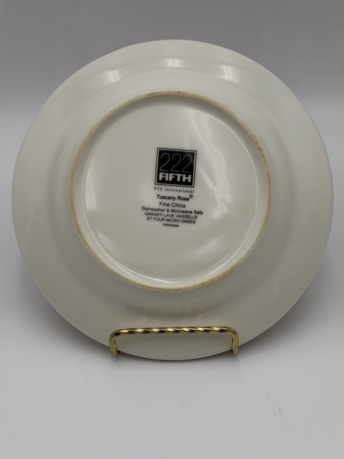 222 Fifth Tuscany Rose Salad Luncheon Plates 6″ Set of 3
