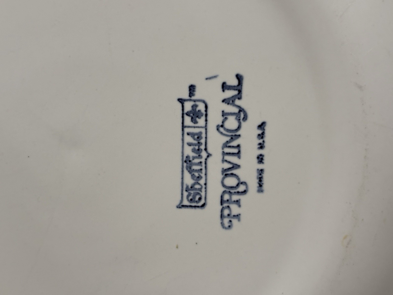 SHEFFIELD PROVINCIAL pattern Set Of 2 Dinner Plates 10 1/8 in Blue and White