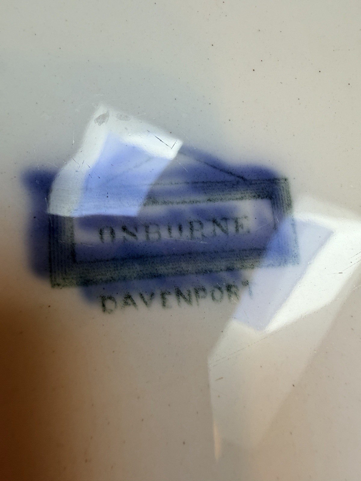 Davenport ‘Osborne’ Aesthetic Movement Flow Blue 15.5” Platter Very Nice!