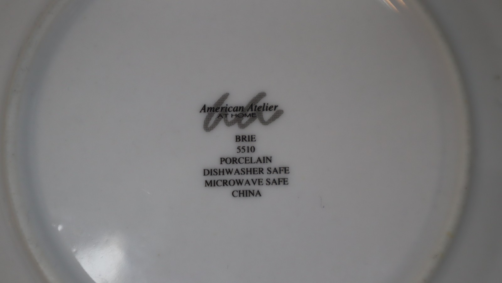 VTG 2005 American Atelier Set Of 2 Dessert Canapés Plates Brie 5510 6.5 in diam