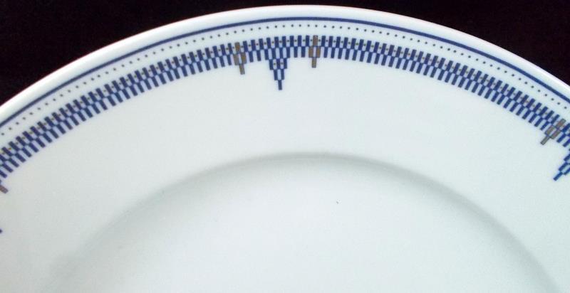 Rosenthal Deco Group of Dinner Plate with Cup and Saucer Set