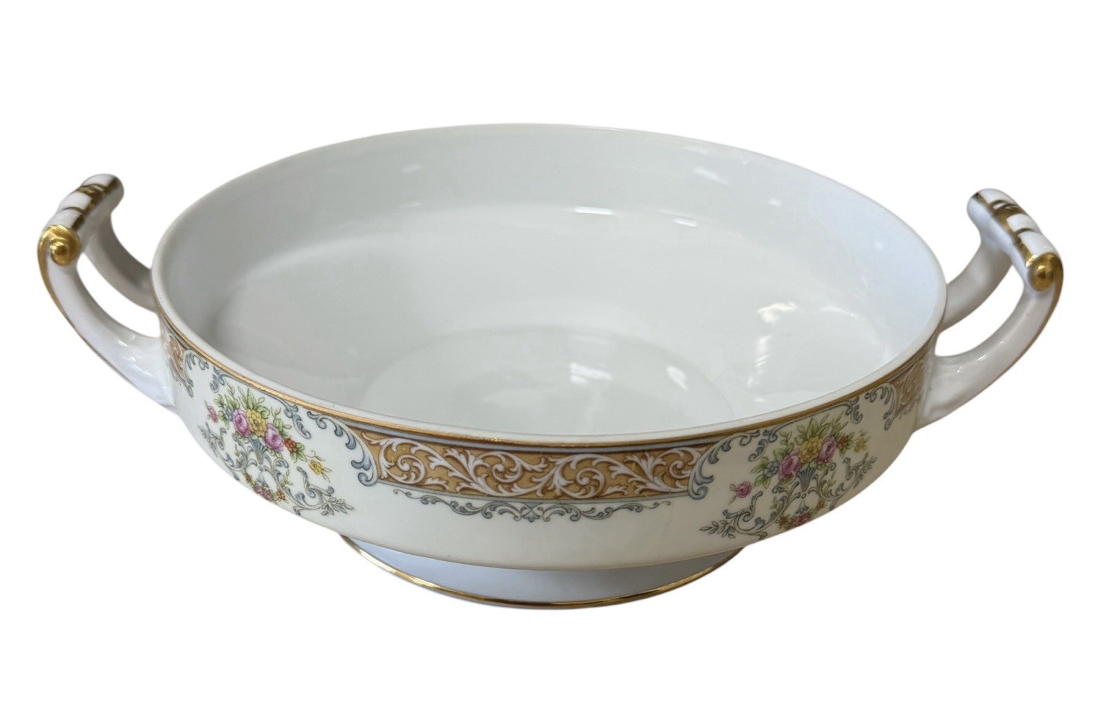 Noritake Two Handles Serving Bowl Made In Occupied Japan