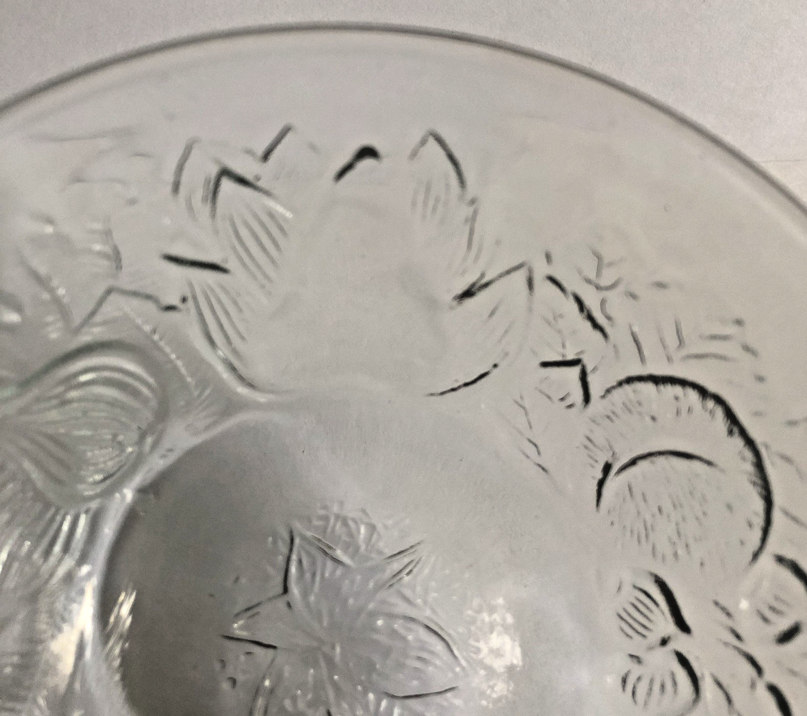 Vtg KIG Indonesia Fruit Garden Bowl 5″ Clear Glass 12 Available Sold Separately
