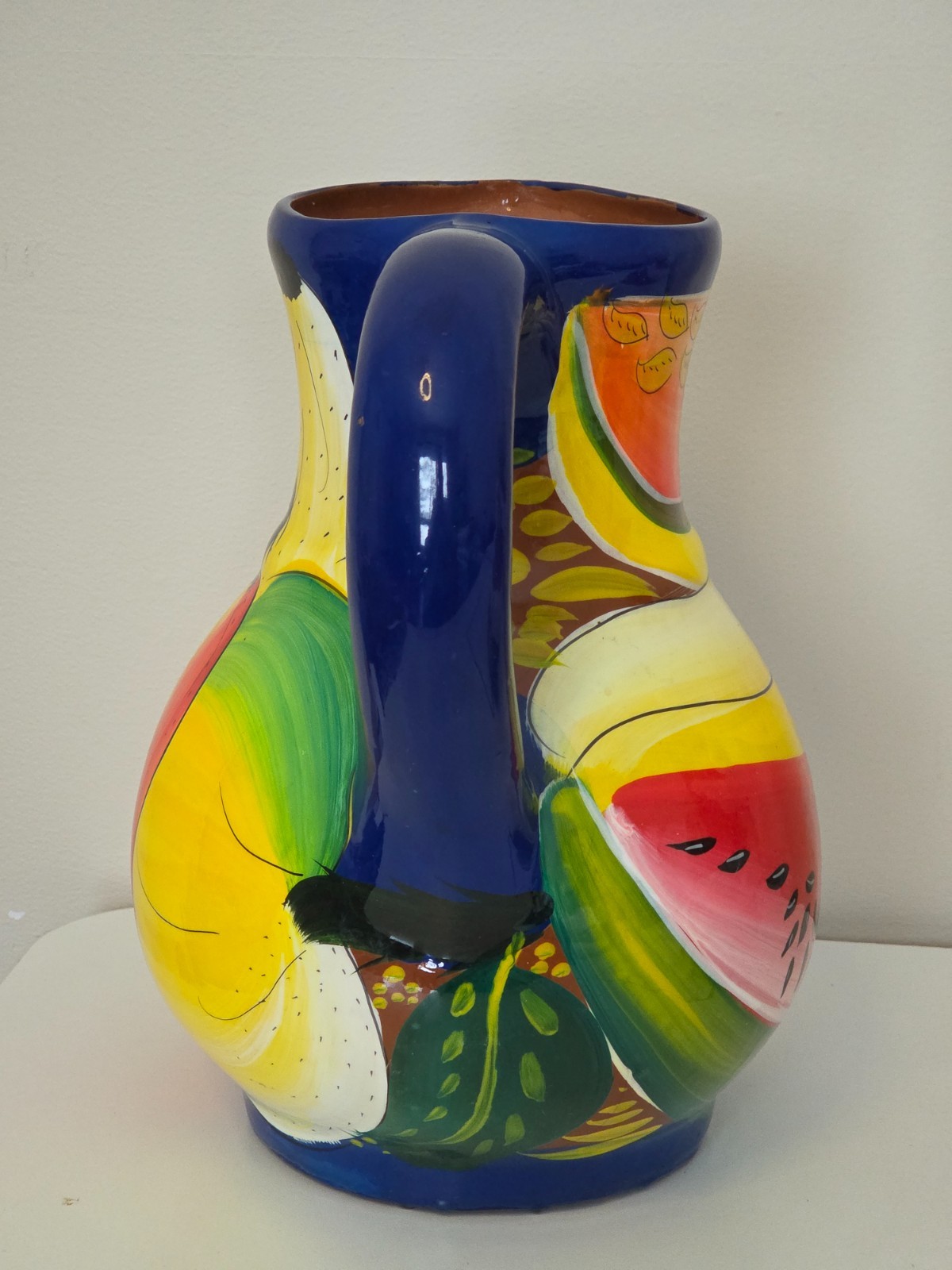 Hernandez Cabo San Lucas Hand Made, Hand Painted Multicolor Pitcher